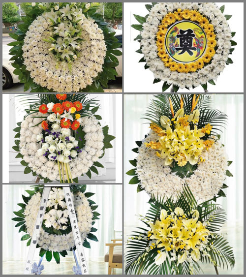 湖北黄冈市浠水县团陂镇万福庙村花圈速递